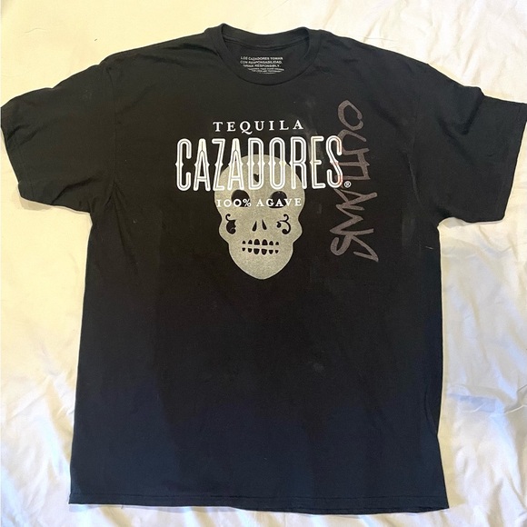 Stand out in our black tee featuring bold sugar skulls. Comfy and stylish - Picture 2 of 3